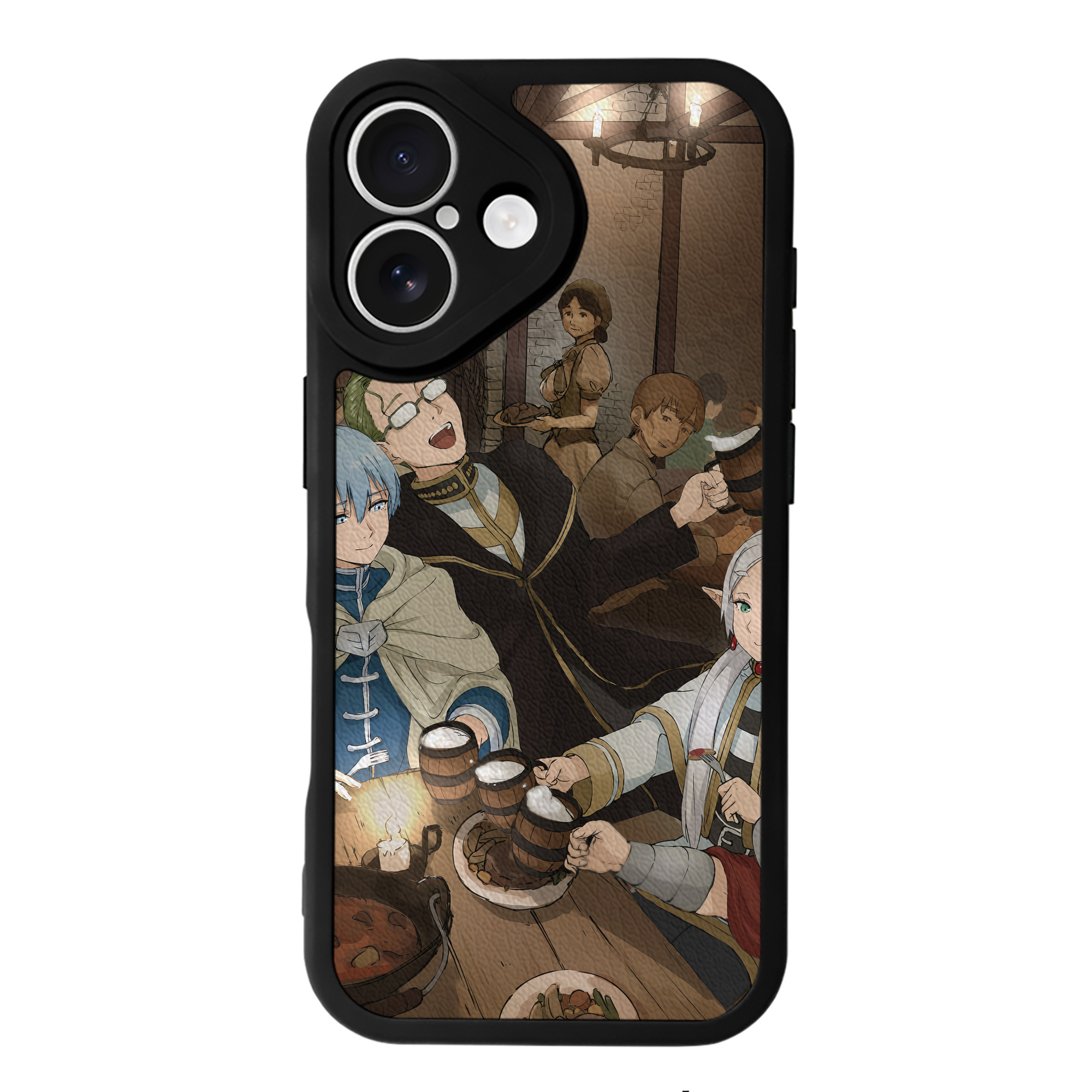 （画像用） 葬送のフリーレン Frieren 【iPhone 16シリーズ対応】シリコンスマホケース（レザー調） 材質：シリコン